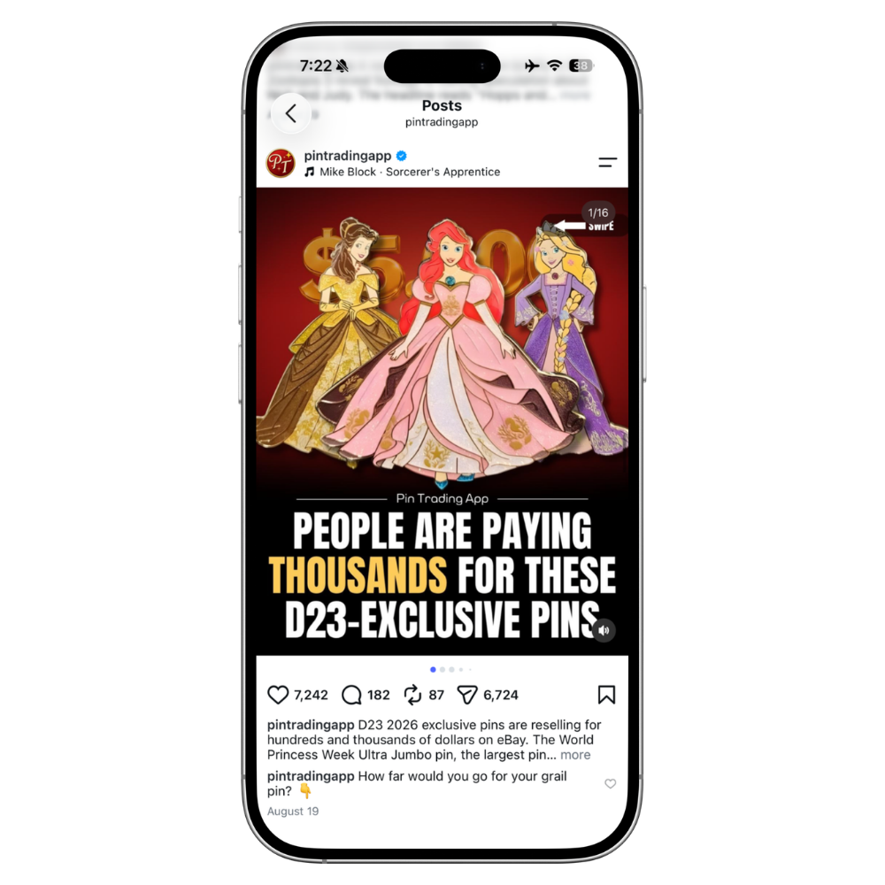 Pin Trading App post