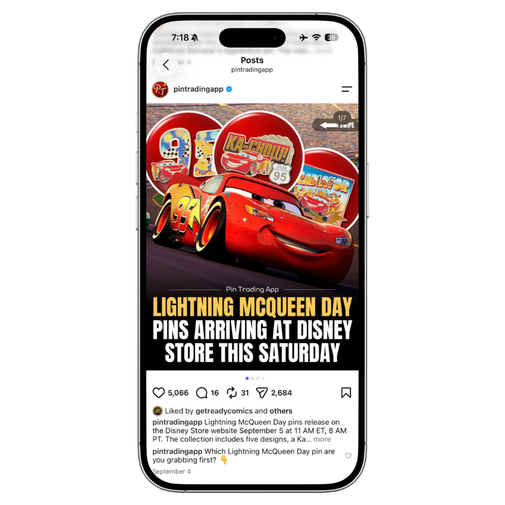 Pin Trading App post